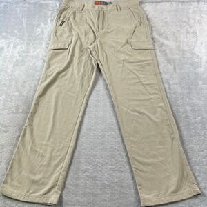 Merrell Cargo Pants Mens 36 Beige Opti-Wick UPF 50+ Hiking Outdoor Camping